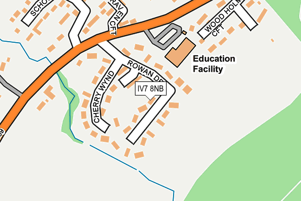 IV7 8NB map - OS OpenMap – Local (Ordnance Survey)