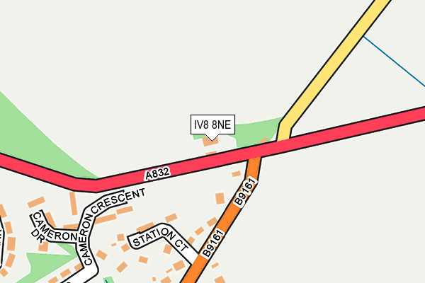 IV8 8NE map - OS OpenMap – Local (Ordnance Survey)