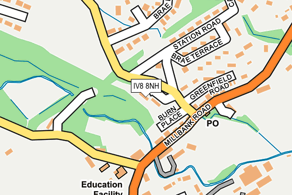 IV8 8NH map - OS OpenMap – Local (Ordnance Survey)