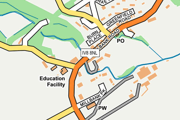 IV8 8NL map - OS OpenMap – Local (Ordnance Survey)