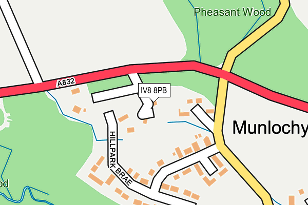 IV8 8PB map - OS OpenMap – Local (Ordnance Survey)