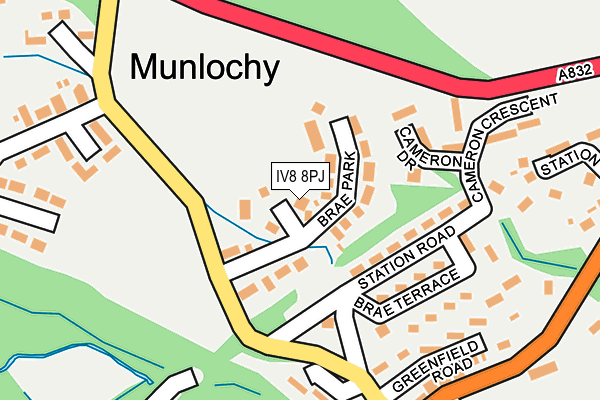 IV8 8PJ map - OS OpenMap – Local (Ordnance Survey)