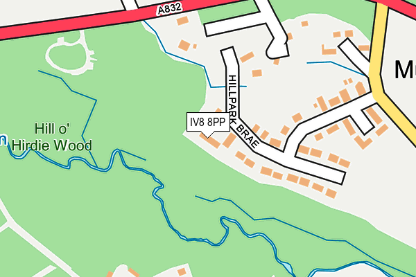 IV8 8PP map - OS OpenMap – Local (Ordnance Survey)