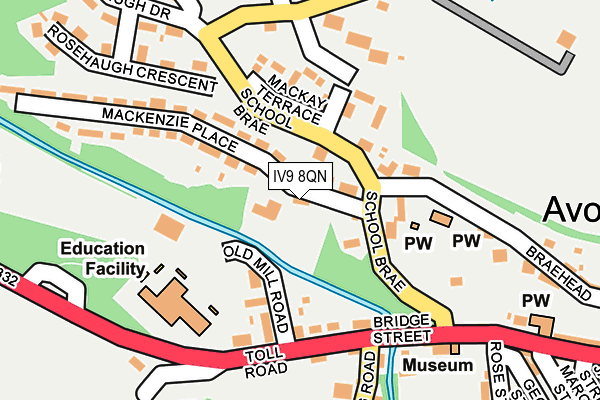 IV9 8QN map - OS OpenMap – Local (Ordnance Survey)