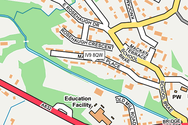 IV9 8QW map - OS OpenMap – Local (Ordnance Survey)