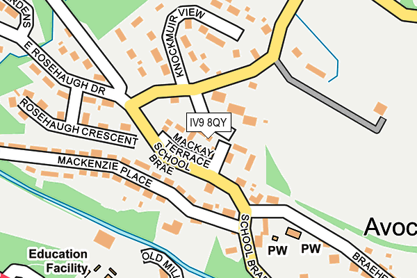 IV9 8QY map - OS OpenMap – Local (Ordnance Survey)