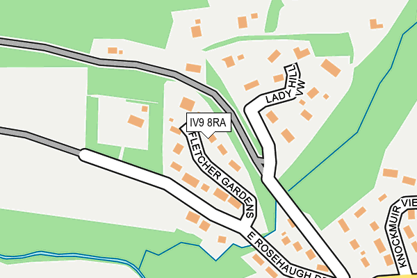 IV9 8RA map - OS OpenMap – Local (Ordnance Survey)