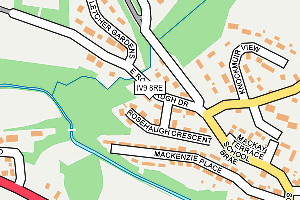 IV9 8RE map - OS OpenMap – Local (Ordnance Survey)