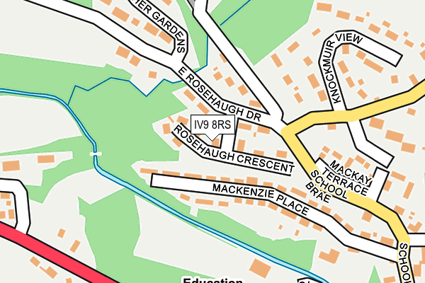 IV9 8RS map - OS OpenMap – Local (Ordnance Survey)