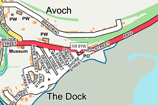 IV9 8YW map - OS OpenMap – Local (Ordnance Survey)