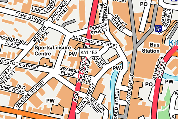 KA1 1BS map - OS OpenMap – Local (Ordnance Survey)