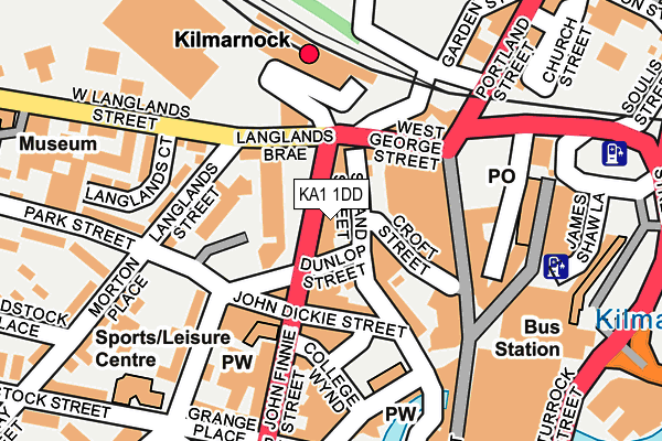 KA1 1DD map - OS OpenMap – Local (Ordnance Survey)