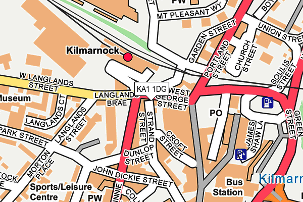 KA1 1DG map - OS OpenMap – Local (Ordnance Survey)