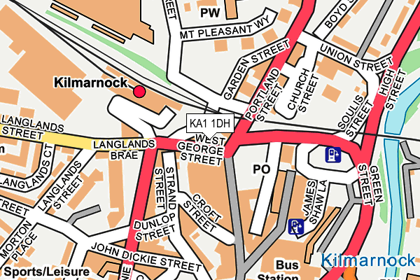 KA1 1DH map - OS OpenMap – Local (Ordnance Survey)
