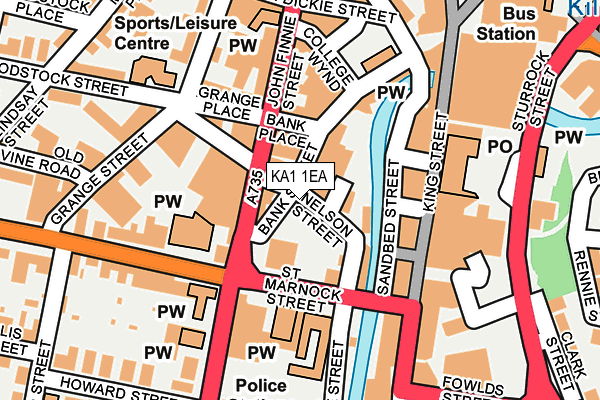 KA1 1EA map - OS OpenMap – Local (Ordnance Survey)