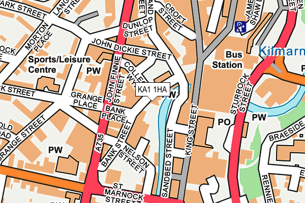 KA1 1HA map - OS OpenMap – Local (Ordnance Survey)