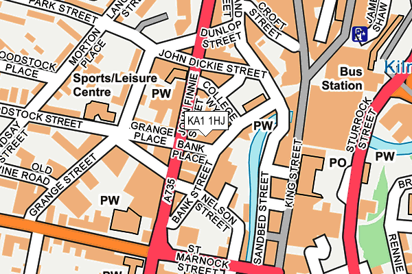 KA1 1HJ map - OS OpenMap – Local (Ordnance Survey)