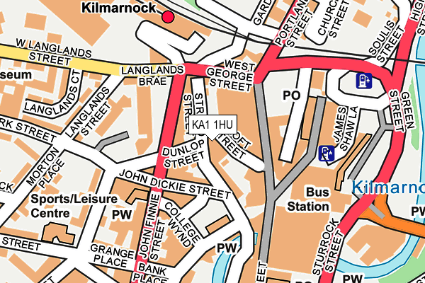 KA1 1HU map - OS OpenMap – Local (Ordnance Survey)