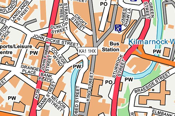 KA1 1HX map - OS OpenMap – Local (Ordnance Survey)