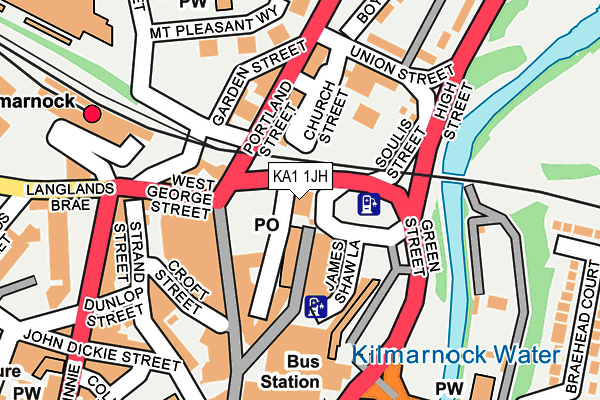 KA1 1JH map - OS OpenMap – Local (Ordnance Survey)