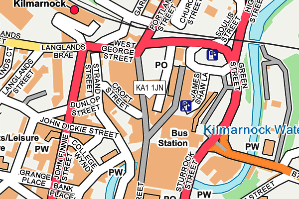 KA1 1JN map - OS OpenMap – Local (Ordnance Survey)