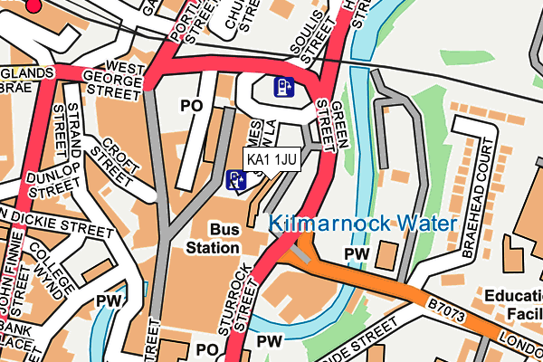 KA1 1JU map - OS OpenMap – Local (Ordnance Survey)