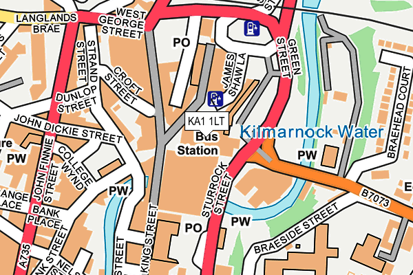 KA1 1LT map - OS OpenMap – Local (Ordnance Survey)