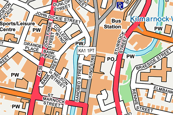 KA1 1PT map - OS OpenMap – Local (Ordnance Survey)