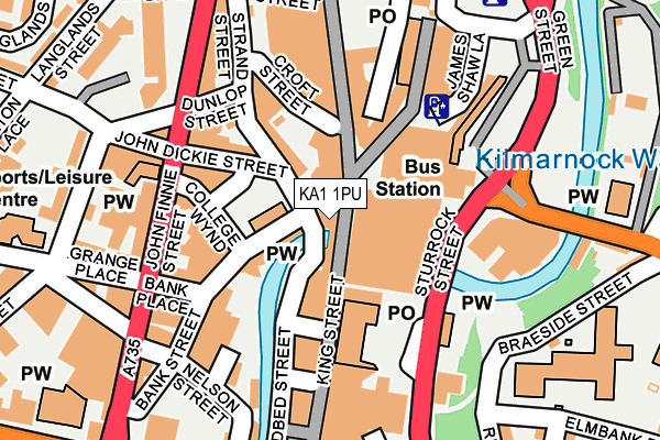 KA1 1PU map - OS OpenMap – Local (Ordnance Survey)