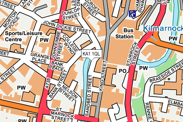 KA1 1QL map - OS OpenMap – Local (Ordnance Survey)