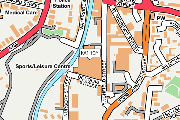 KA1 1QY map - OS OpenMap – Local (Ordnance Survey)