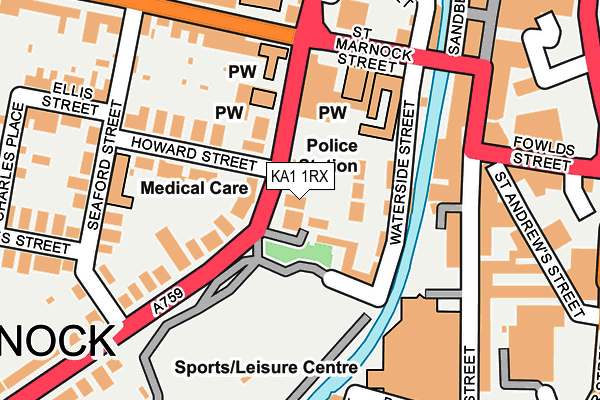 KA1 1RX map - OS OpenMap – Local (Ordnance Survey)