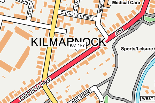 KA1 1RY map - OS OpenMap – Local (Ordnance Survey)