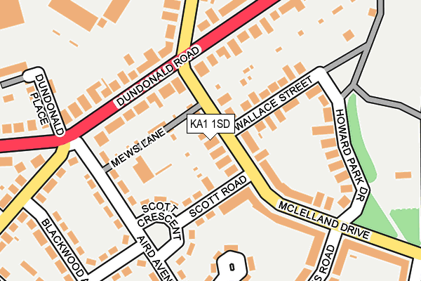 KA1 1SD map - OS OpenMap – Local (Ordnance Survey)