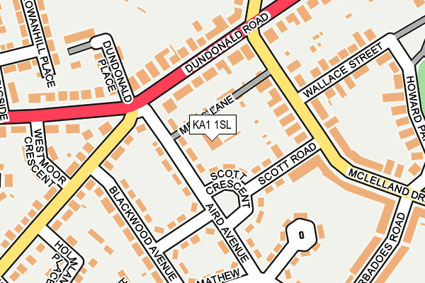 KA1 1SL map - OS OpenMap – Local (Ordnance Survey)
