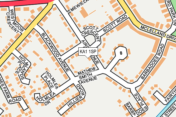 KA1 1SP map - OS OpenMap – Local (Ordnance Survey)