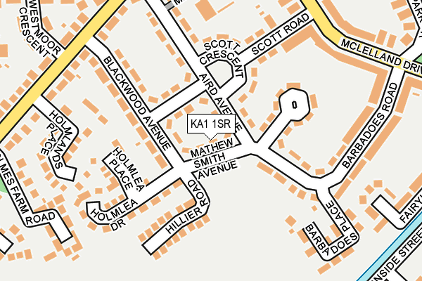 KA1 1SR map - OS OpenMap – Local (Ordnance Survey)