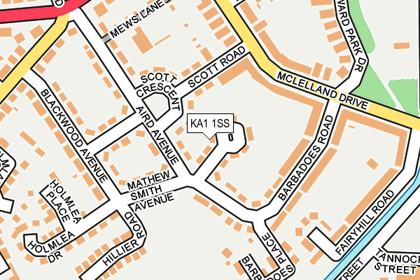 KA1 1SS map - OS OpenMap – Local (Ordnance Survey)