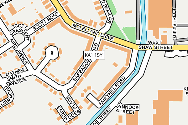 KA1 1SY map - OS OpenMap – Local (Ordnance Survey)