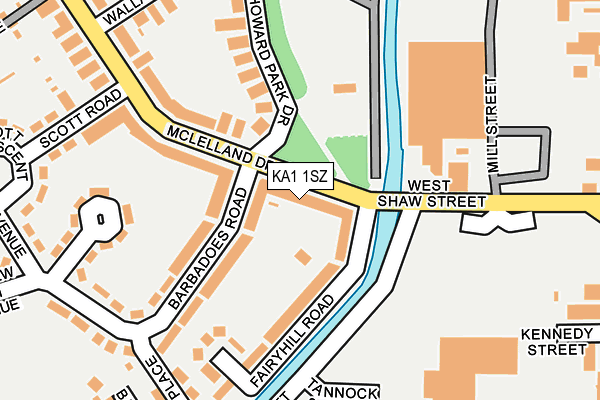 KA1 1SZ map - OS OpenMap – Local (Ordnance Survey)