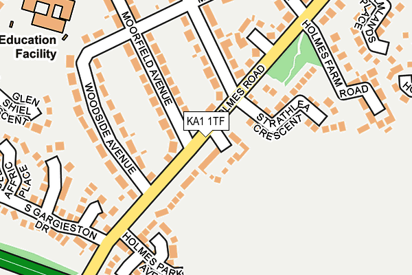 KA1 1TF map - OS OpenMap – Local (Ordnance Survey)