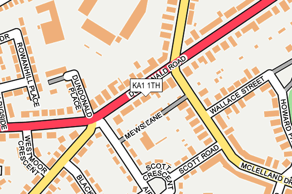 KA1 1TH map - OS OpenMap – Local (Ordnance Survey)