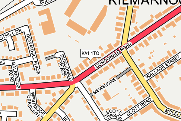 KA1 1TQ map - OS OpenMap – Local (Ordnance Survey)