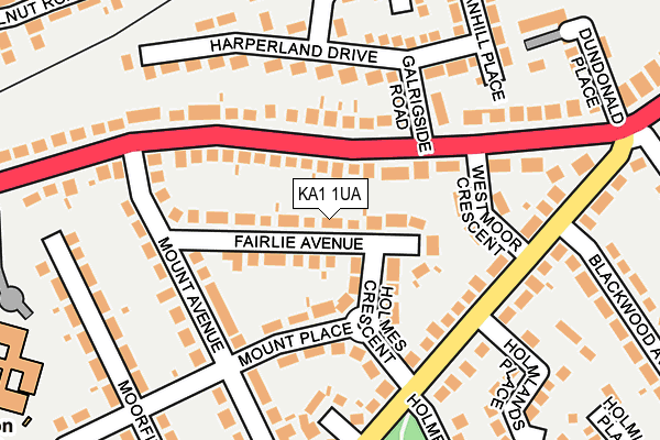 KA1 1UA map - OS OpenMap – Local (Ordnance Survey)