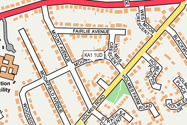 KA1 1UD map - OS OpenMap – Local (Ordnance Survey)