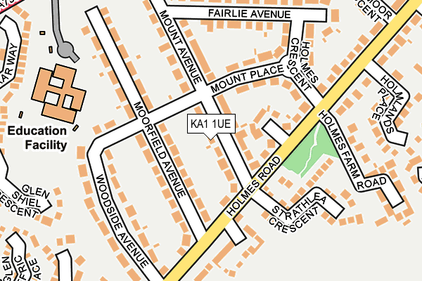 KA1 1UE map - OS OpenMap – Local (Ordnance Survey)
