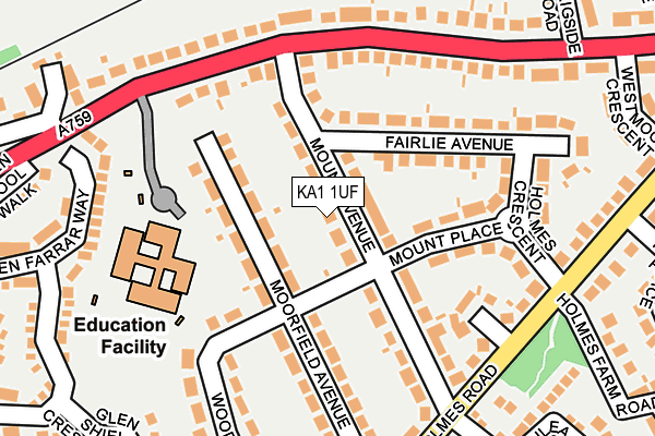 KA1 1UF map - OS OpenMap – Local (Ordnance Survey)