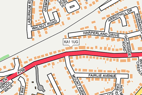 KA1 1UG map - OS OpenMap – Local (Ordnance Survey)