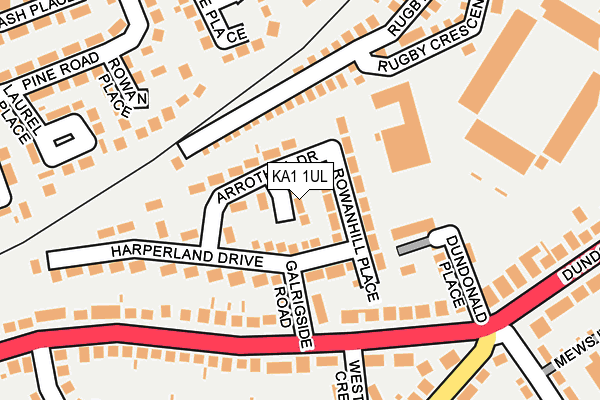 KA1 1UL map - OS OpenMap – Local (Ordnance Survey)