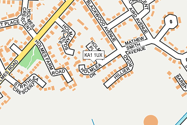 KA1 1UX map - OS OpenMap – Local (Ordnance Survey)